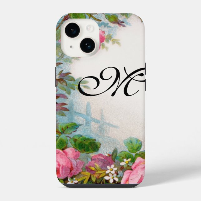 COQUE iPhone ROSES & JASMINES MONOGRAMME (Verso)