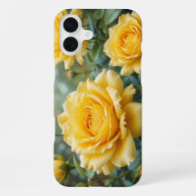 Roses jaunes élégantes avec gouttes de pluie Jardi