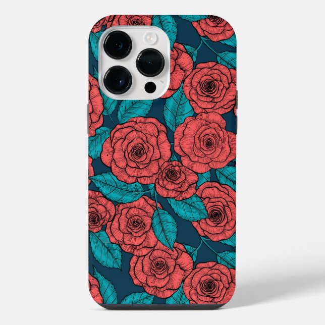 Coque iPhone Roses rouges (Verso)