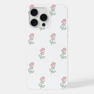 Coque iPhone 15 Pro Max Roses rouges, motif de roses, fleurs