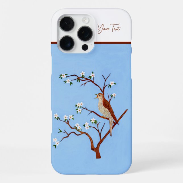 Coque iPhone Rossignol (Verso)