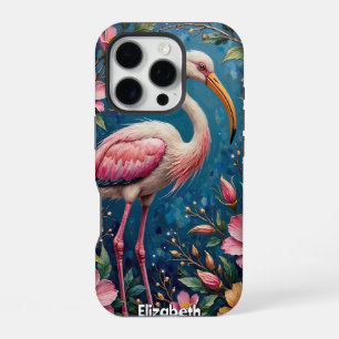 Coque iPhone 16 Pro Rosy Radiance : Spoonbill en fleur