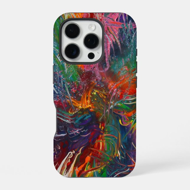 Coque iPhone Roue de spectre de couleurs (Verso)