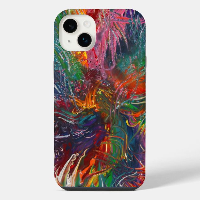 Coque iPhone Roue de spectre de couleurs (Verso)