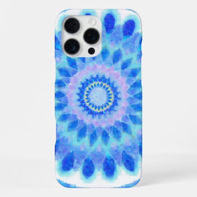 Coque iPhone Roue d'eau bleue (Verso)
