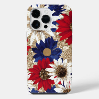 COQUE POUR POUR iPhone 14 PRO MAX ROUGE BLANC BLEU OR PARTIES SCINTILLANT RESSEMBLER