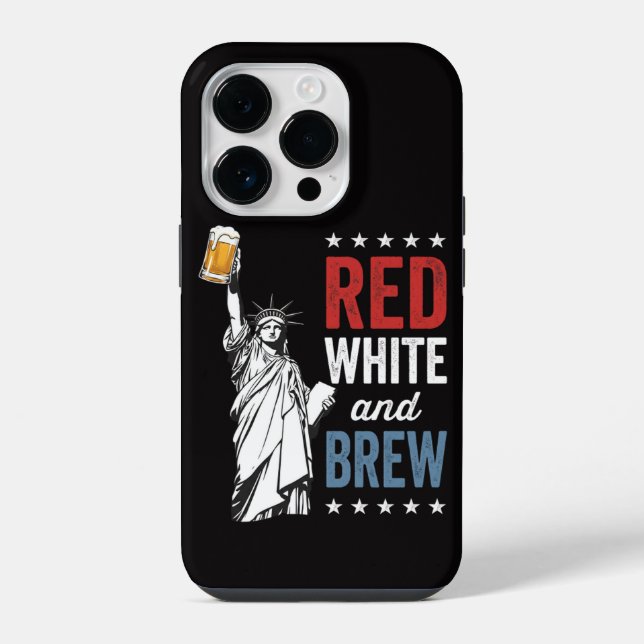 Coque iPhone Rouge Blanc et Bière 250e Anniversaire (Verso)