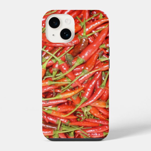 Coque iPhone rouge chaud 3 (Verso)
