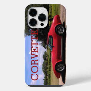 Coque Pour Pour iPhone 14 Pro Max Rouge classique 1975 Corvette Stingray