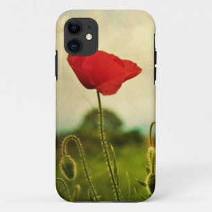 Coque iphone rouge de pavot