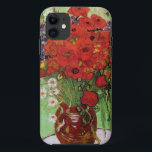 Coque iphone rouge de pavots et de marguerites de<br><div class="desc">Coque iphone rouge de pavots et d'estrades de Van Gogh. Peinture à l'huile sur la toile à partir de 1890. Une peinture colorée de fleur par Van Gogh, tandis que pas aussi célèbre que son vase célébré de tournesols, ce travail représente toujours encore une autre entrée avec du charme dans...</div>