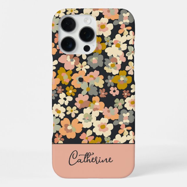 Coque iPhone Rouge et Fleurir (Verso)