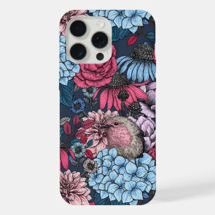 Coque iPhone 15 Pro Max Rouge-gorges dans le jardin 3