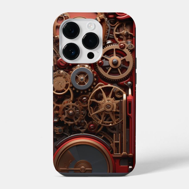 Coque iPhone Rouge vapeur (Verso)