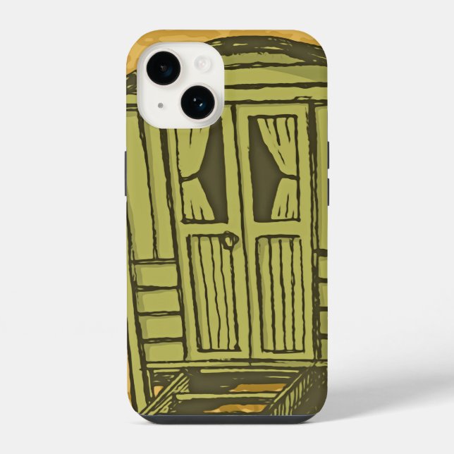 Coque iPhone roulotte de gitans (Verso)