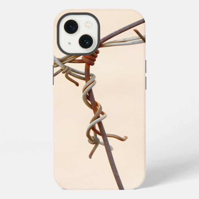 Coque iPhone Rousty Barbed Wire Knot (Verso)