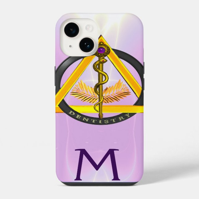 COQUE iPhone ROUTE DU MONOGRAMME DENTISTE ASCLEPIUS (Verso)