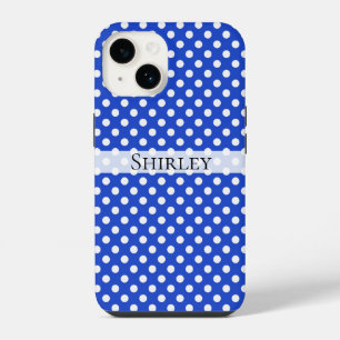 Coque Pour iPhone 14 Royal Blue Combination Pois par STaylor