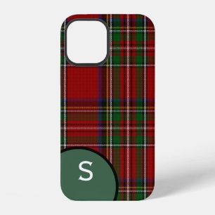Coque iPhone 12 Royal Stewart Plaid Monogrammé 
