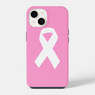 Coque Pour iPhone 14 Ruban de sensibilisation sur fond rose