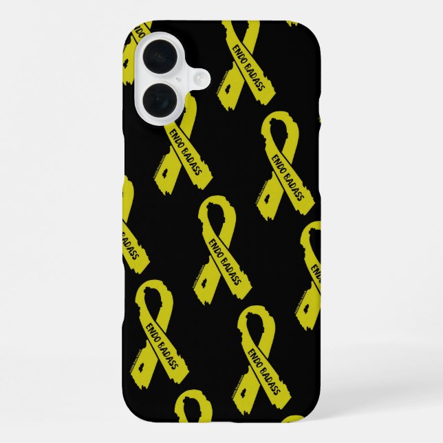 Coque iPhone Ruban Déchiré/Méchante...Endométriose (Verso)