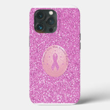 Ruban Rose Pailleté Cancer du Sein