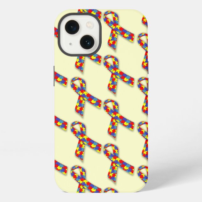 Coque iPhone Rubans de puzzle (Verso)