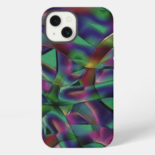 Etui iPhone 13 Rubans entrelacés aux couleurs assombries