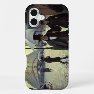 Coque iPhone 16 Plus Rue de Paris par temps de pluie par Gustave Caille