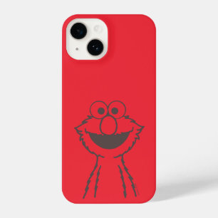 Coque Pour iPhone 14 Rue Sésame Elmo Bright