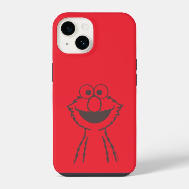 Coque iPhone Rue Sésame | Elmo Bright (Verso)
