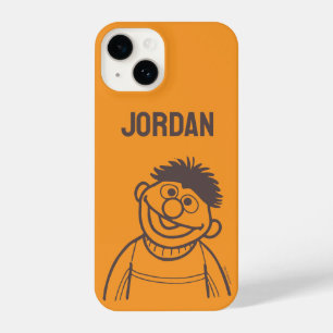 Coque Pour iPhone 14 Rue Sésame Ernie Bright Ajouter Votre Nom