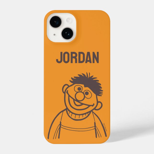 Coque iPhone Rue Sésame | Ernie Bright | Ajouter Votre Nom (Verso)