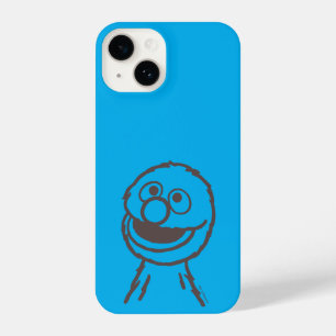 Coque Pour iPhone 14 Rue Sésame Lumière de Grover Ajouter Votre Nom