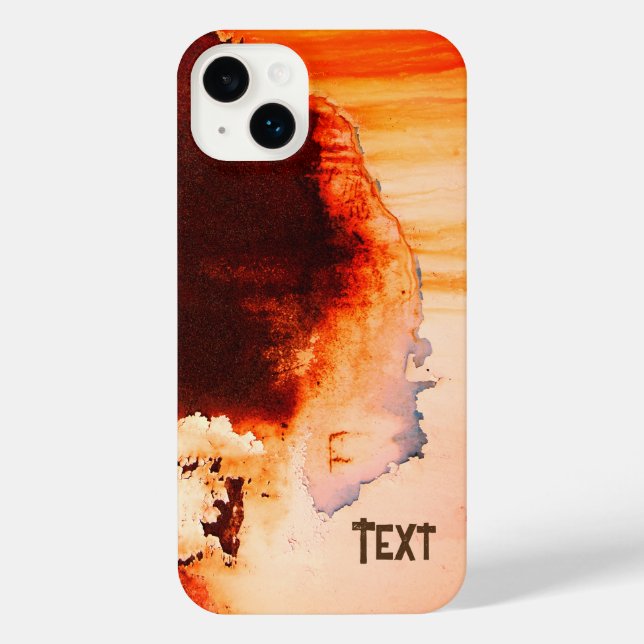 Coque iPhone Rust Art Cool Amusant unique (Verso)