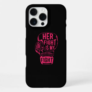 Coque iPhone 16 Pro Max Sa lutte est ma lutte Sensibilisation au cancer du