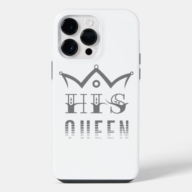 Coque iPhone Sa Reine (Verso)