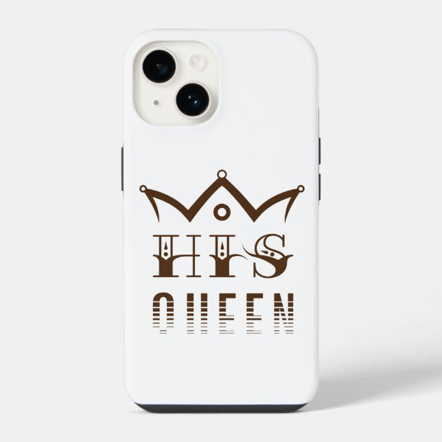 Coque iPhone Sa Reine (Verso)