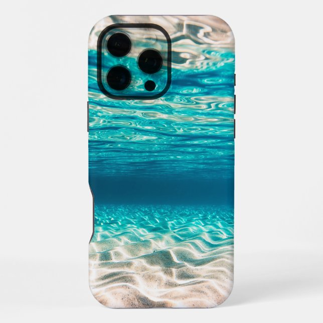 Coque iPhone Sable Brun Sous la Mer (Verso)