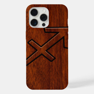 Coque iPhone 15 Pro Max Sagittaire Symbole du zodiaque sur décoration en b