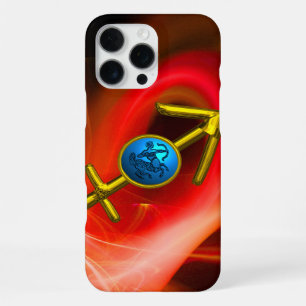 Coque iPhone 16 Pro Max SAGNE DU ZODIAQUE SAGITTAIRE, Tourbillons fractals