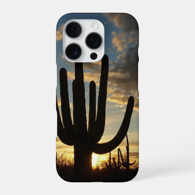 Coque iPhone Saguaro Sunset II Arizona Desert Landscape (Verso)