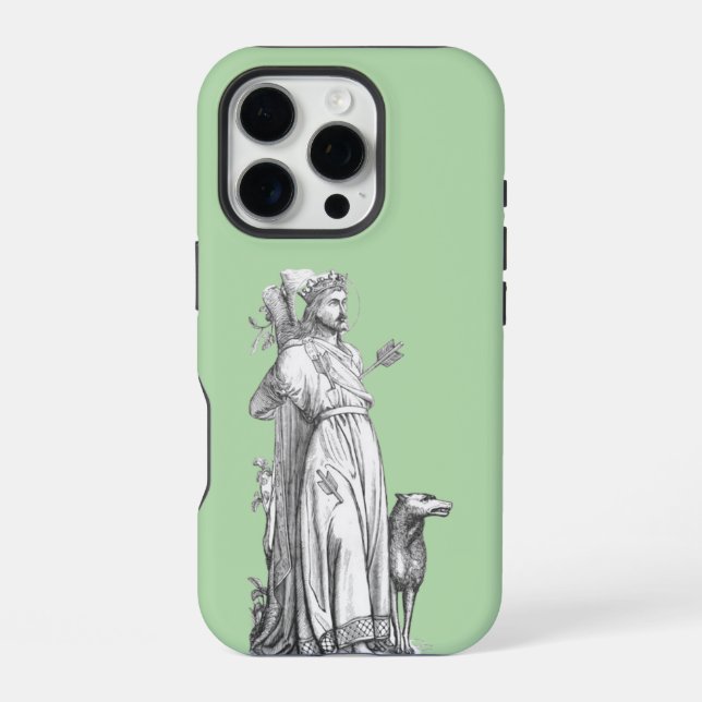 Coque iPhone Saint Edmond le Martyr Roi des Angles de l'Est (Verso)