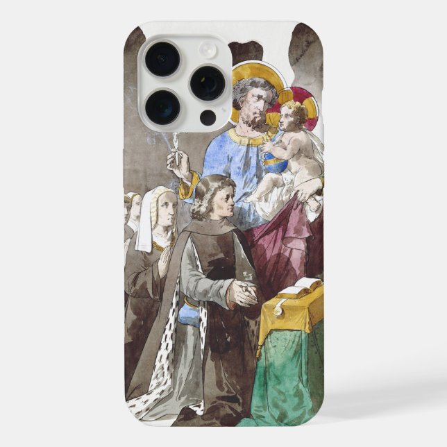 Coque iPhone Saint Joseph patron de l'Église universelle (Verso)