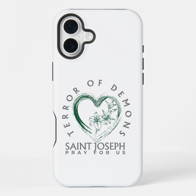 Coque iPhone Saint Joseph Terreur des démons (Verso)