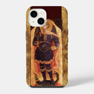 COQUE POUR iPhone 14 SAINT MICHAEL ARCHANGE AVEC DRAGON PARCHEMIN ANCIE