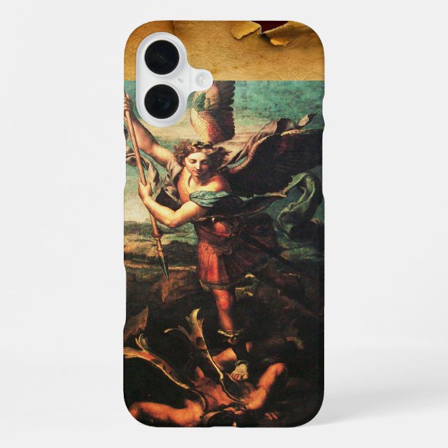 Coque iPhone Saint MICHAEL ARCHANGE VAINQUEUR DE SATAN (Verso)