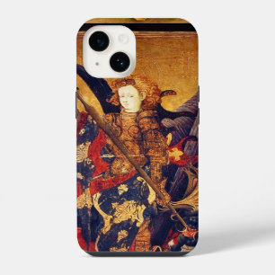 Coque Pour iPhone 14 Saint Michel vainquant le diable en chevalier médi