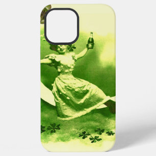 COQUE iPhone 12 PRO MAX SAINT PATRICK'S DAY LUNE LADY AVEC SHAMROCK