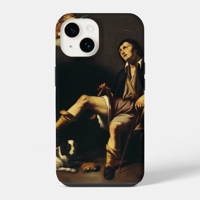 Coque iPhone Saint Roch et l'Ange par Guy François (Verso)